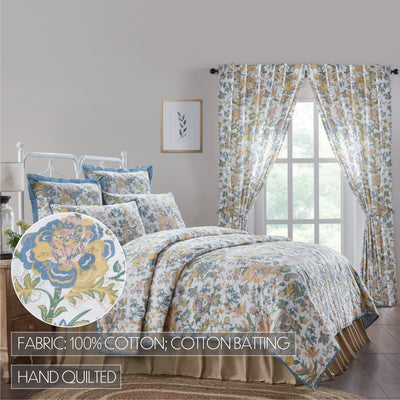 Wilder Luxury King Quilt Pastel Floral Design