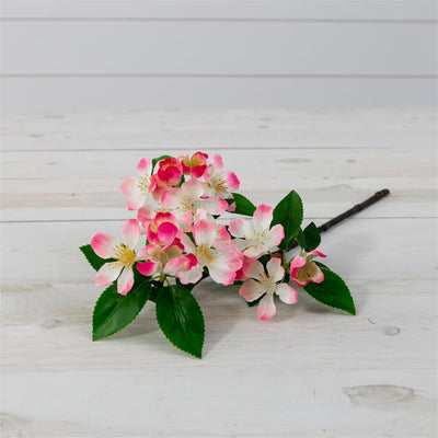 Pink Cherry Blossoms 17" Faux Floral Spray