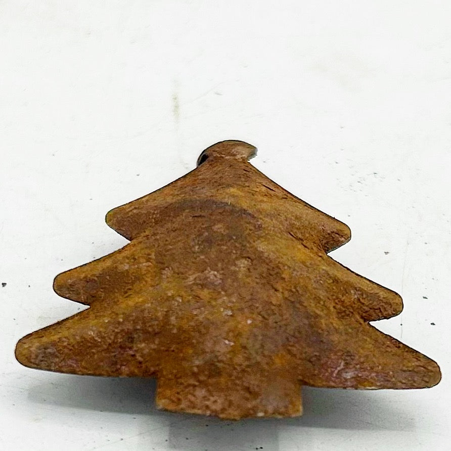 Set of 20 Rusty Tree Shaped Bells 2" H