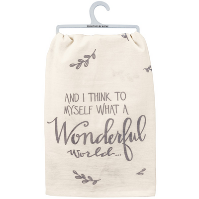 What A Wonderful World Kitchen Towel