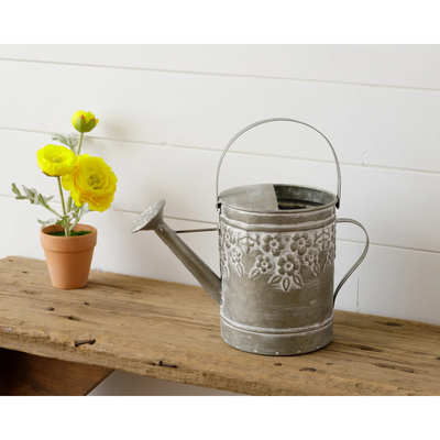 Embossed Flowers Decorative Watering Can