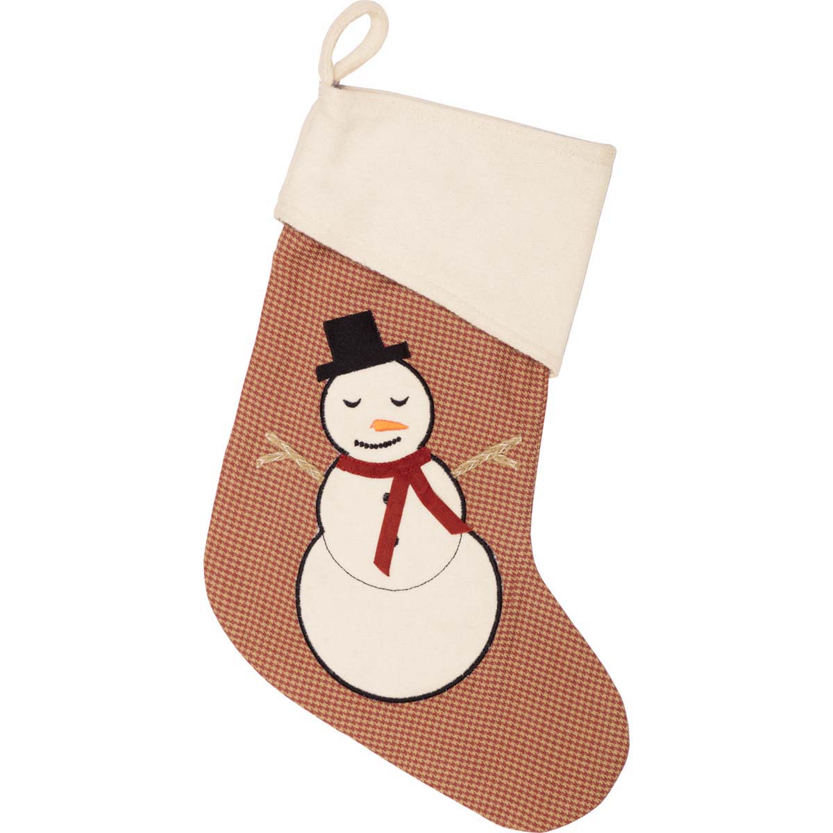 Let It Snow Snowman Stocking 15"