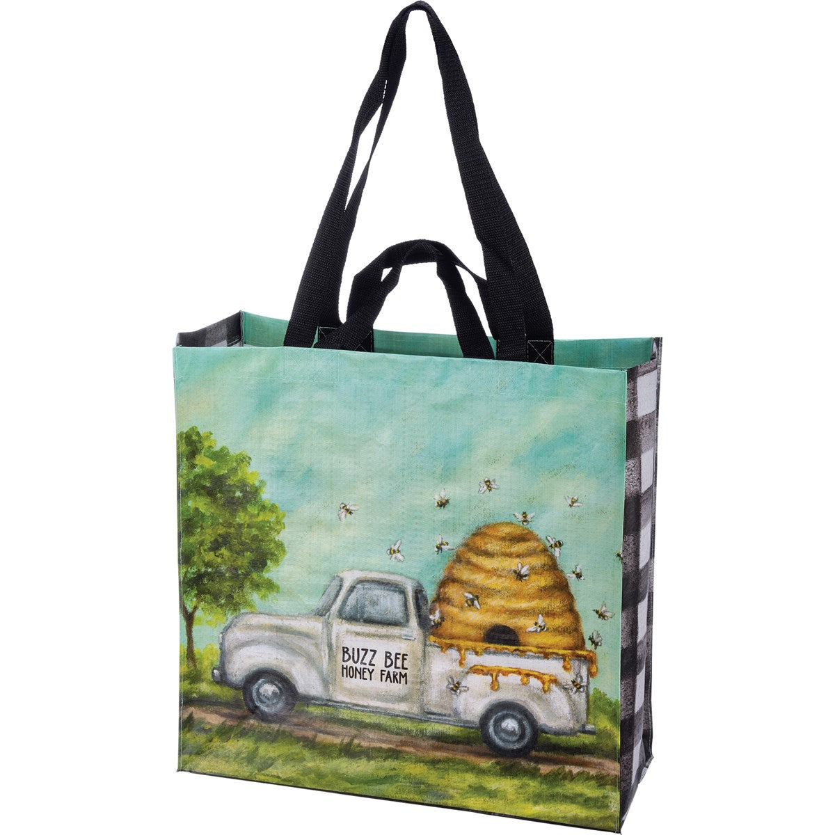 Bees Buzz Bee Honey Farm Market Tote Bag