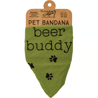 Here For the Beer Buddy Large Pet Bandana