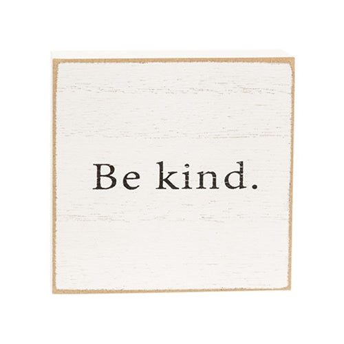 Set of 6 Inspirational Faith Word 3" White Wooden Square Blocks