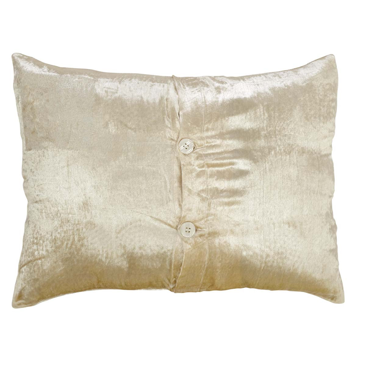 Memories Creme and Gold Swirls 14" x 18" Holiday Pillow