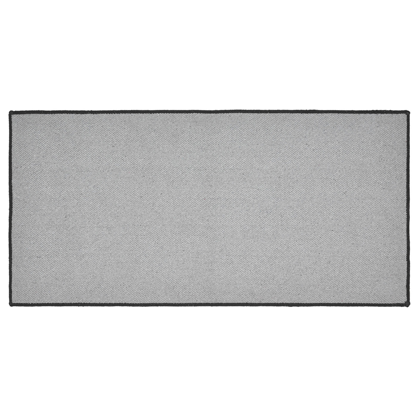 Black Check Indoor/Outdoor 36" Rectangle Rug