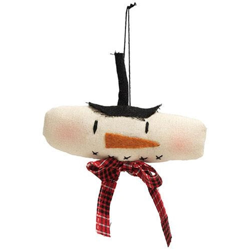 Top Hat Snowman Fabric Ornament