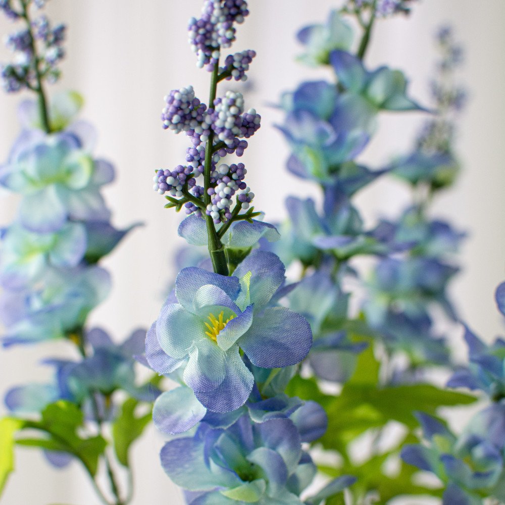 Surprise Me Sale 🤭 💙 Blue Delphinium 22" Faux Floral Stem