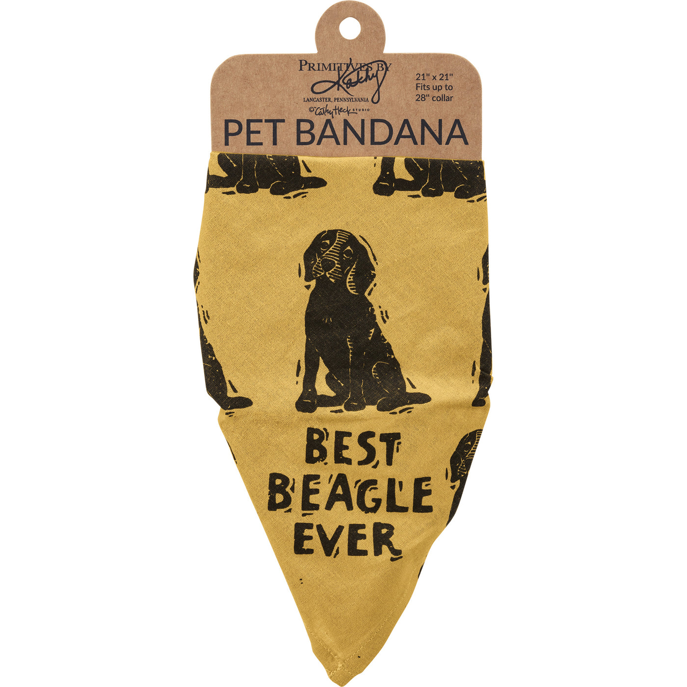 Best Beagle Ever Love My Human Dog Bandana Large