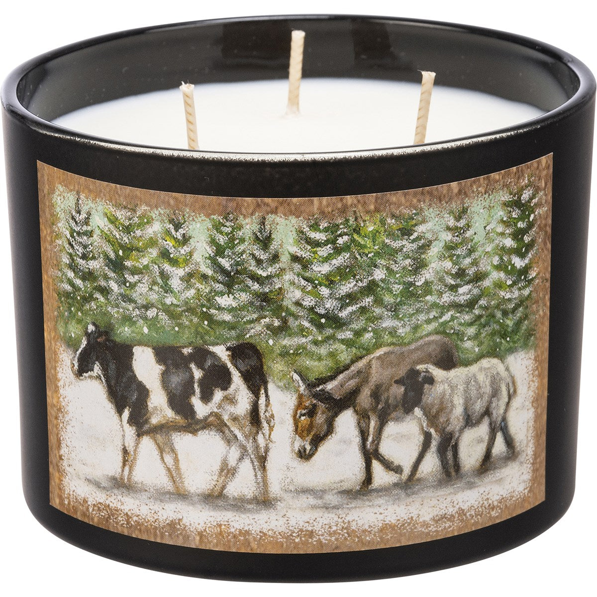 Winter Parade Farm Animals 14 oz Jar Candle