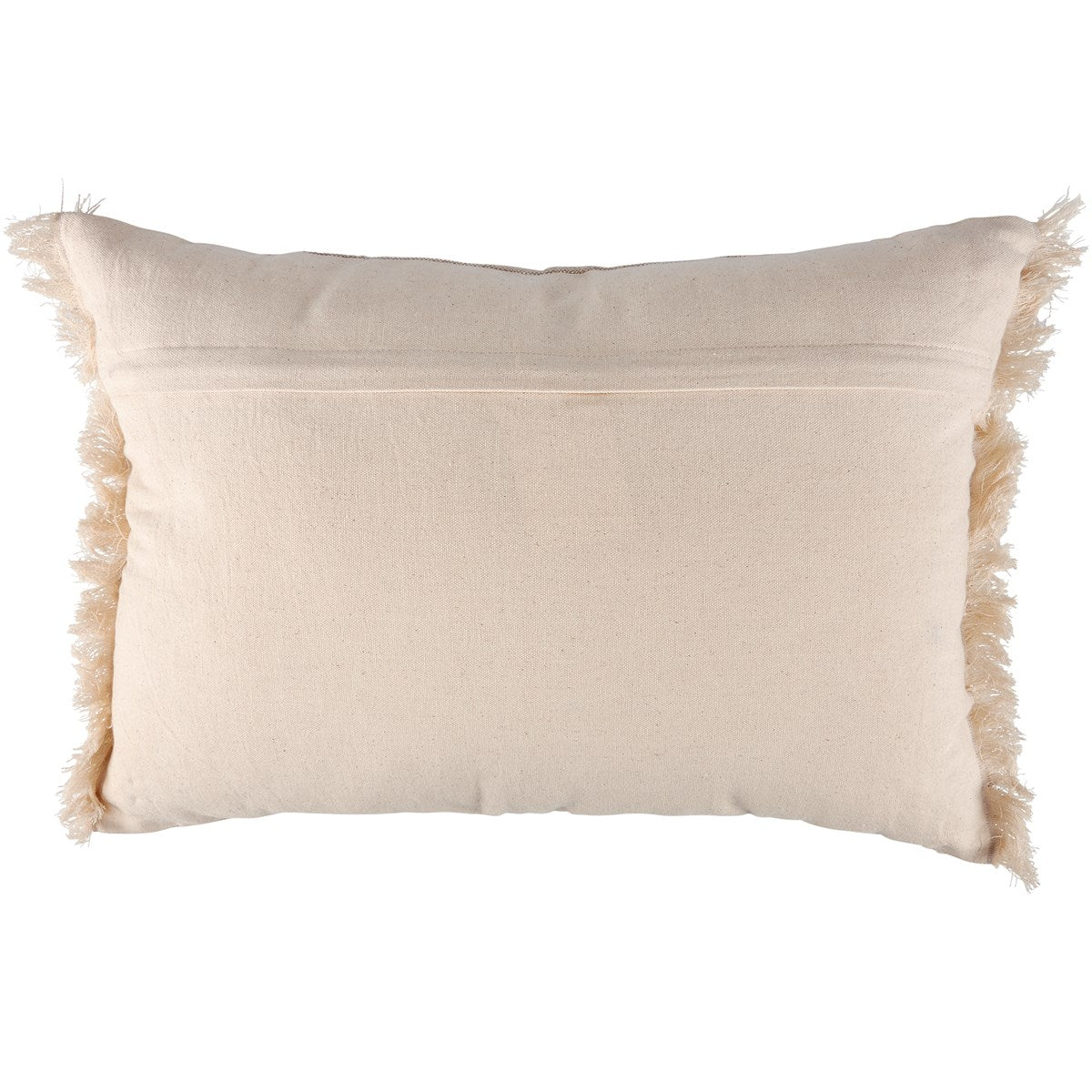 Natural Grasses Embroidered Cottage Accent Pillow