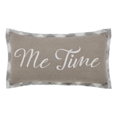 Me Time Script 7" x 13" Small Accent Pillow