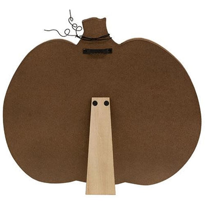 Happy Halloween Pumpkin Easel Sign 10" H