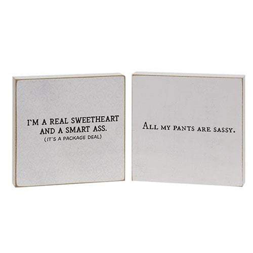 Extra Pants. Sign 💙 Set of 2 All My Pants Are Sassy 4