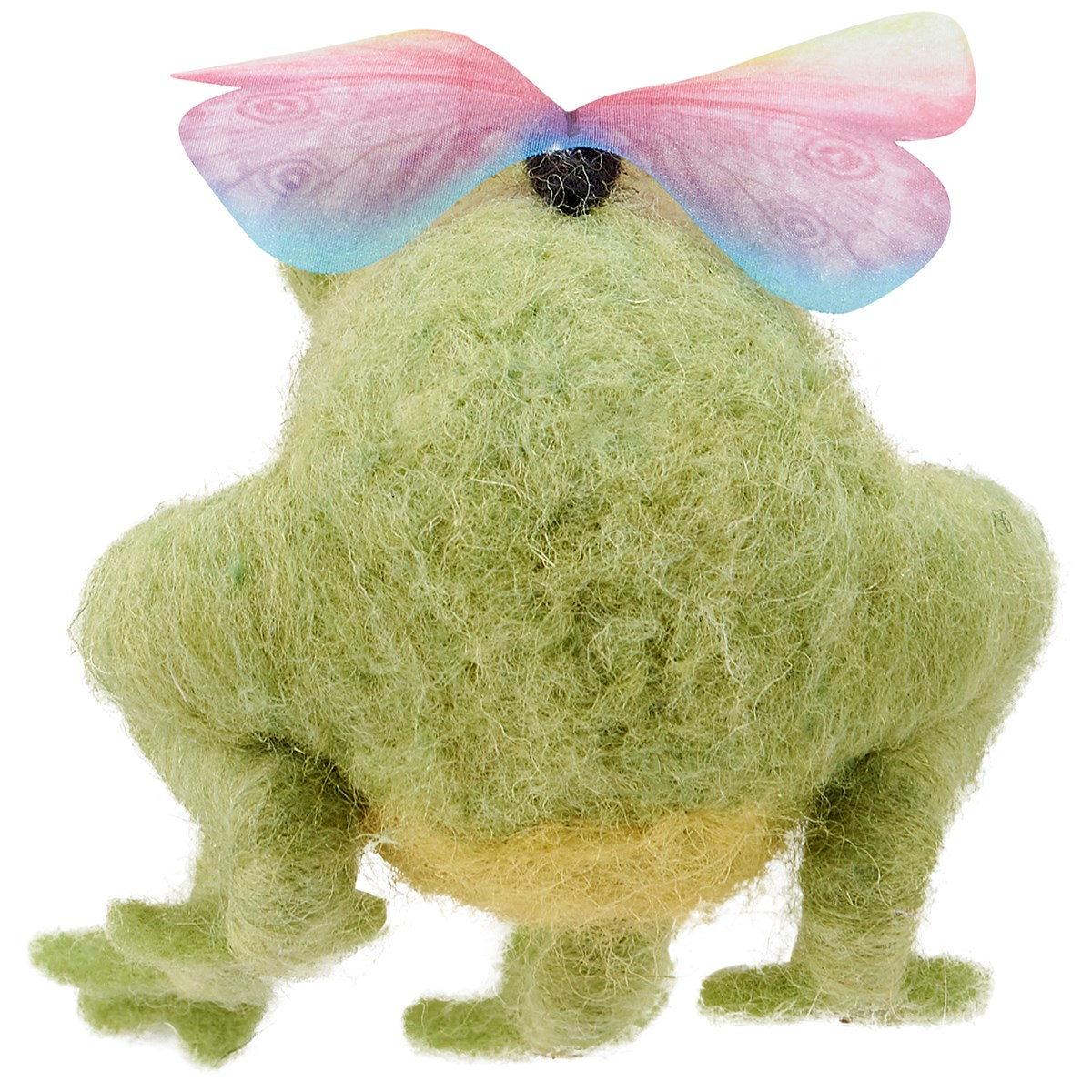 Frog with Butterfly Felt Critter