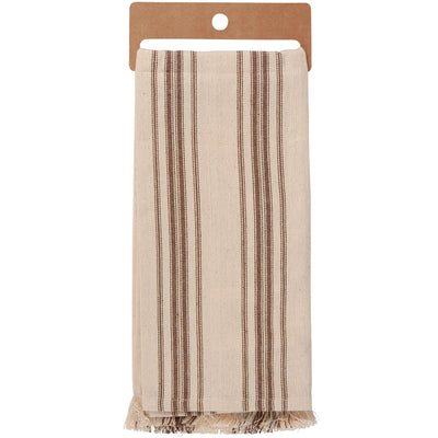 Gingerbread House Striped Kitchen Towel