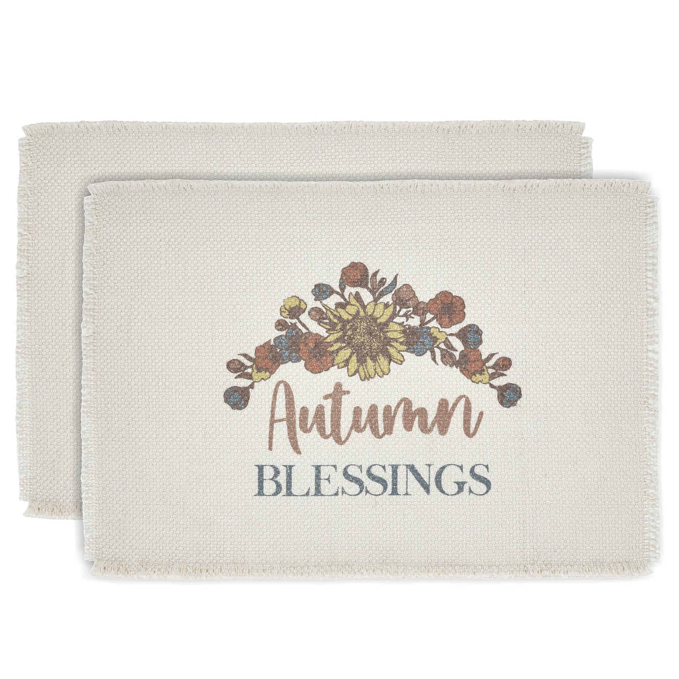 Set of 2 Autumn Blessings Placemats