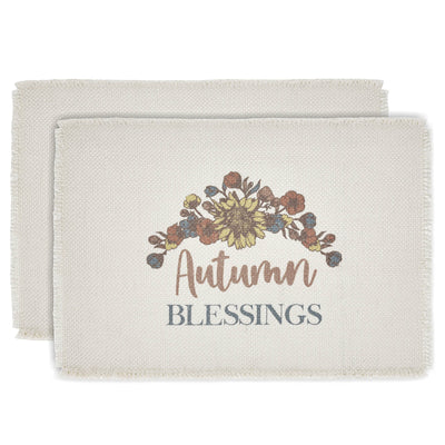 Set of 2 Autumn Blessings Placemats