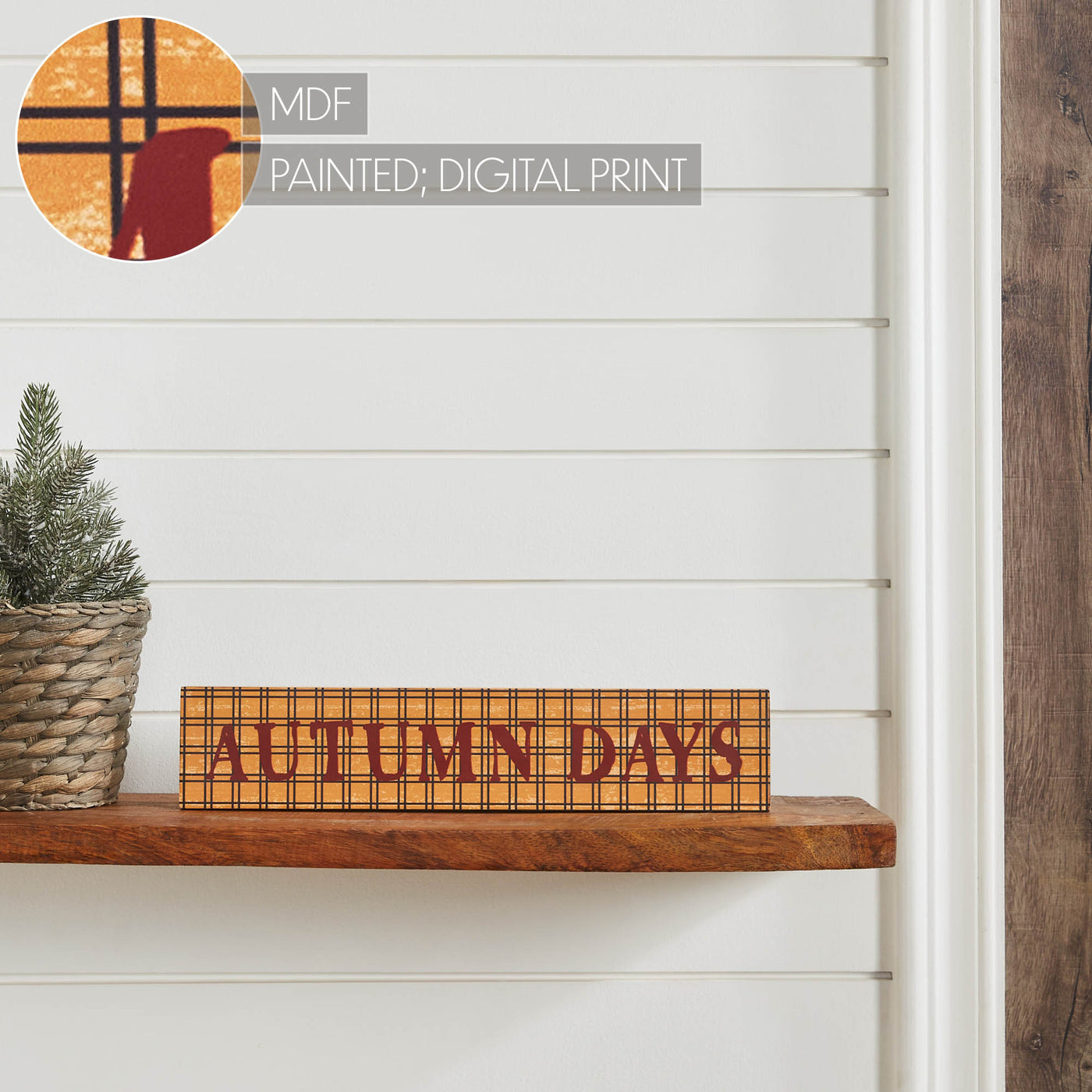 Autumn Days 14" Fall Wooden Sign