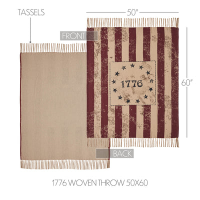 My Country 1776 Woven Throw 50" x 60"