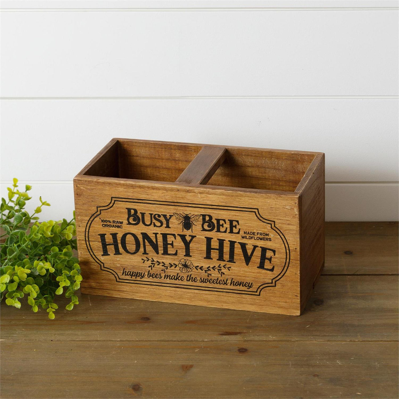 Busy Bee Honey Hive Wooden Bin