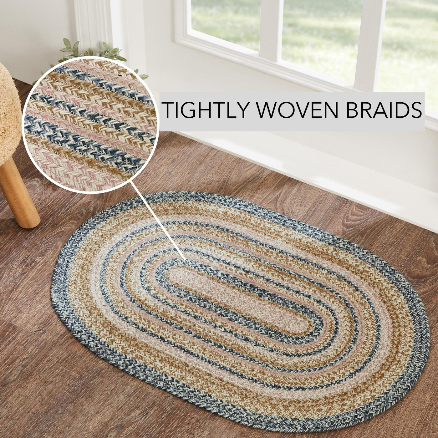 Kaila Jute Oval Rug 24" x 36"