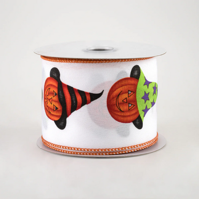 Jack-O-Lantern Witch Hat Ribbon 2.5" x 10 yards