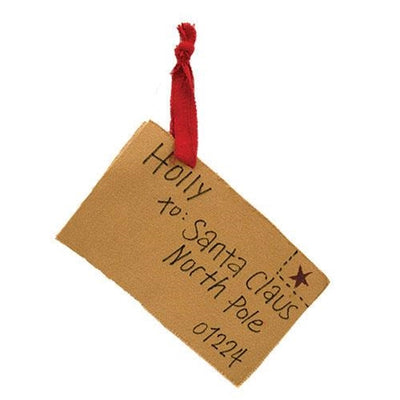 Santa Claus Letter Ornament, From Holly