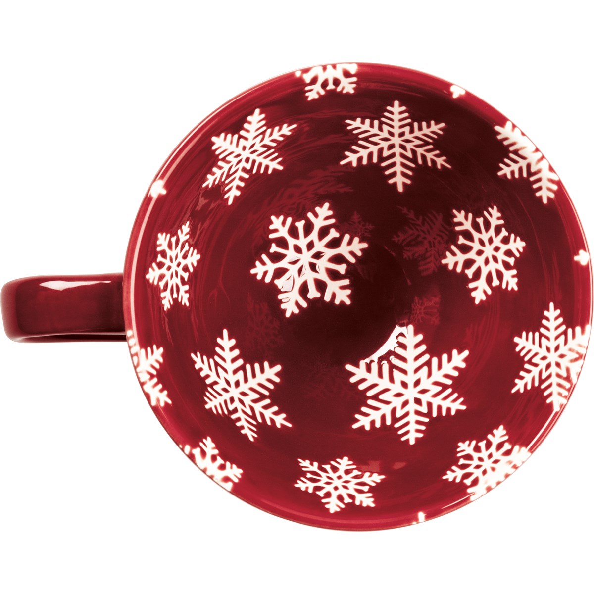 Nordic Snowflake Red Winter Mug