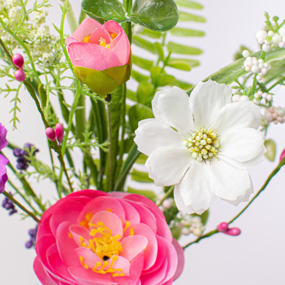 💙 Ranunculus and Wildflowers 18" Faux Floral Spray