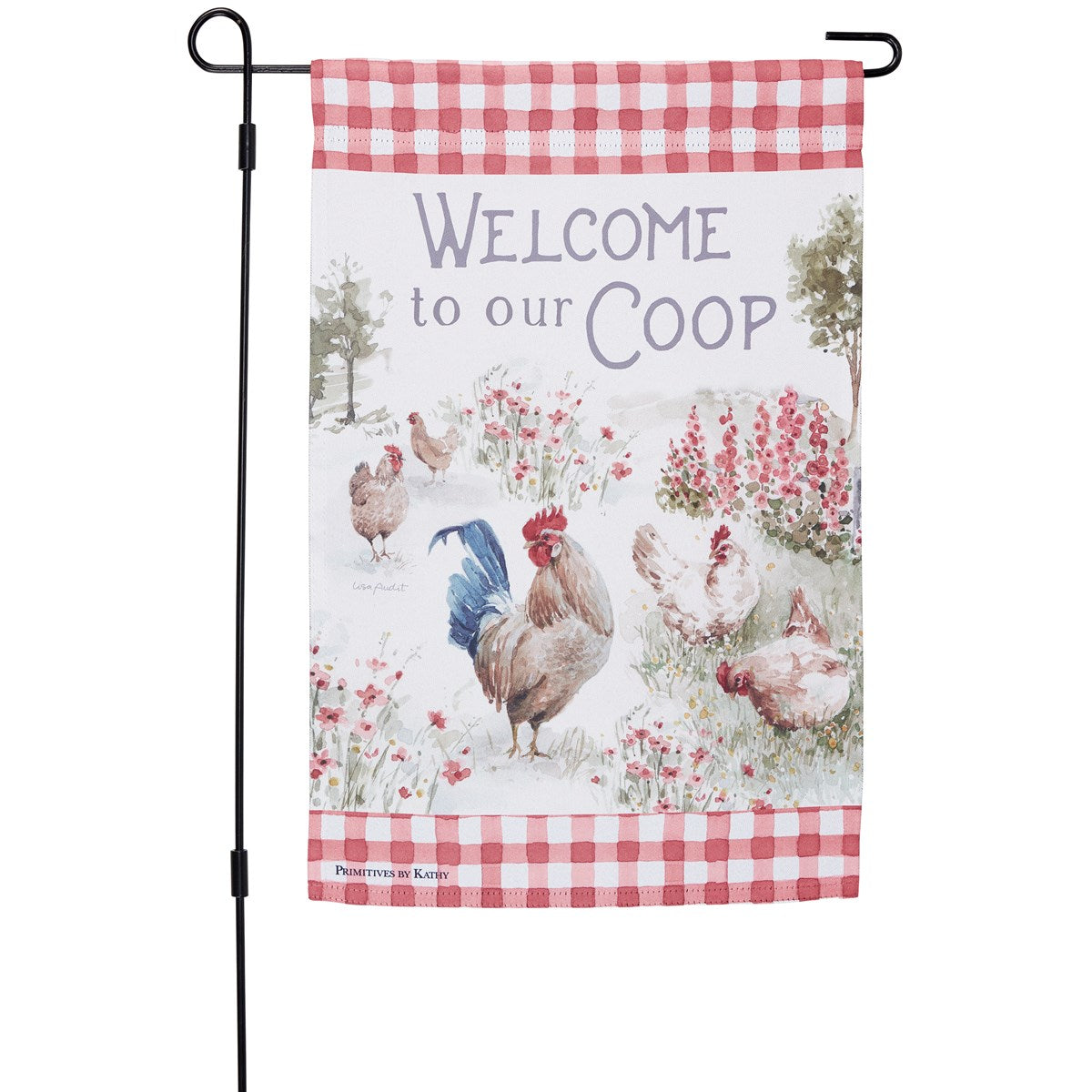 Welcome To Our Coop Chicken Garden Flag