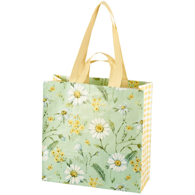 💙 Green Daisy Market Tote Bag