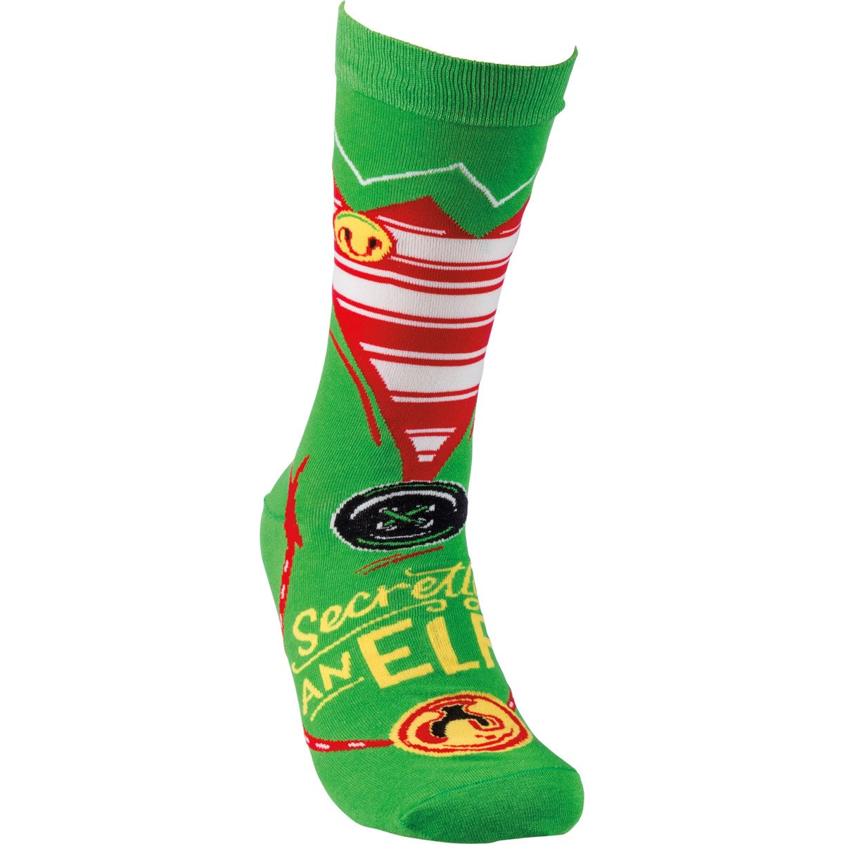 Secretly An Elf Fun Christmas Socks