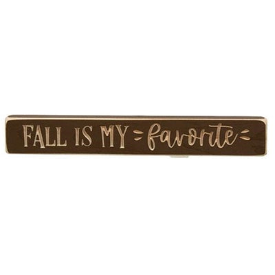 💙 Fall Is My Favorite 12" Engraved Wooden Block