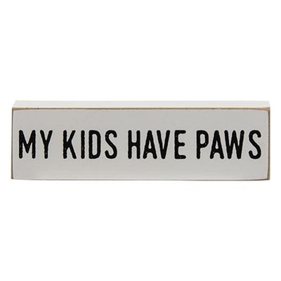 Set of 3 We're Dog People Thin Mini Block Signs