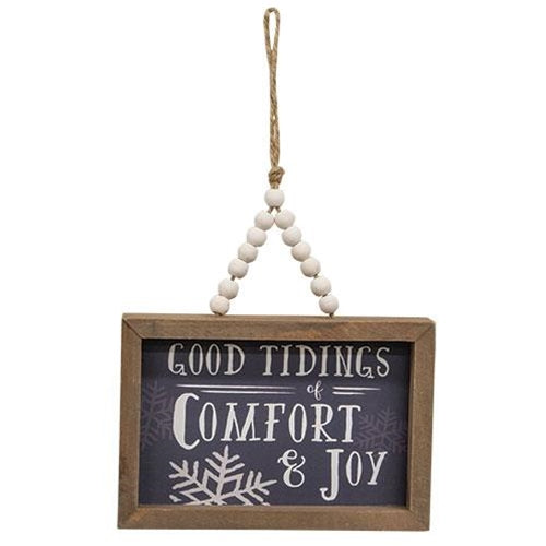 Comfort & Joy Winter Wonderland Frames w/Beaded Hangers