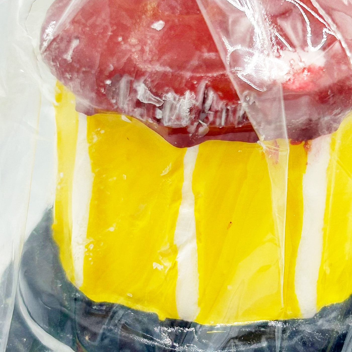 💙 Lighthouse Red and White Striped Shaped Candle 7.25" H