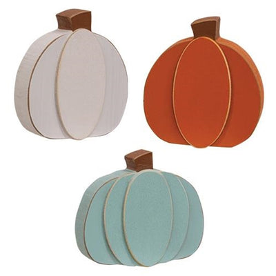 Set of 3 Mini Chunky Pumpkin Sitters