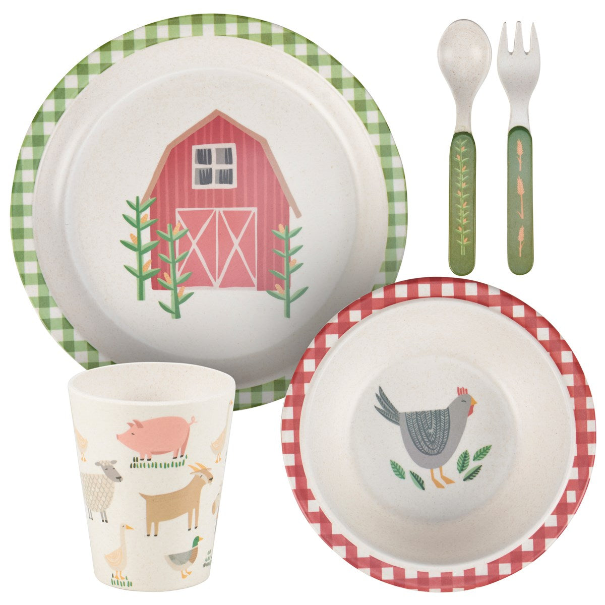 Set of 3 Little Farm Children Meal Set