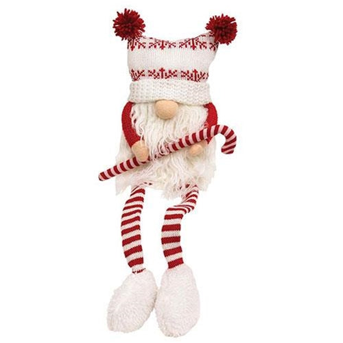 Candy Cane Gnome With Dangle Legs