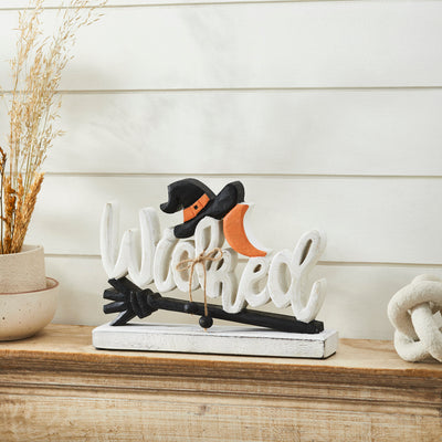 Wicked Witch Wooden Tabletop Decor Sign