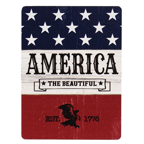 Set of 3 Americana Rectangle Magnets 4"