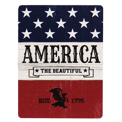 Set of 3 Americana Rectangle Magnets 4"