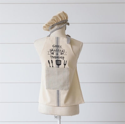Grill Master in Training Children's Apron and Hat