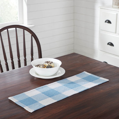 Annie Buffalo Blue Check 24" Table Runner