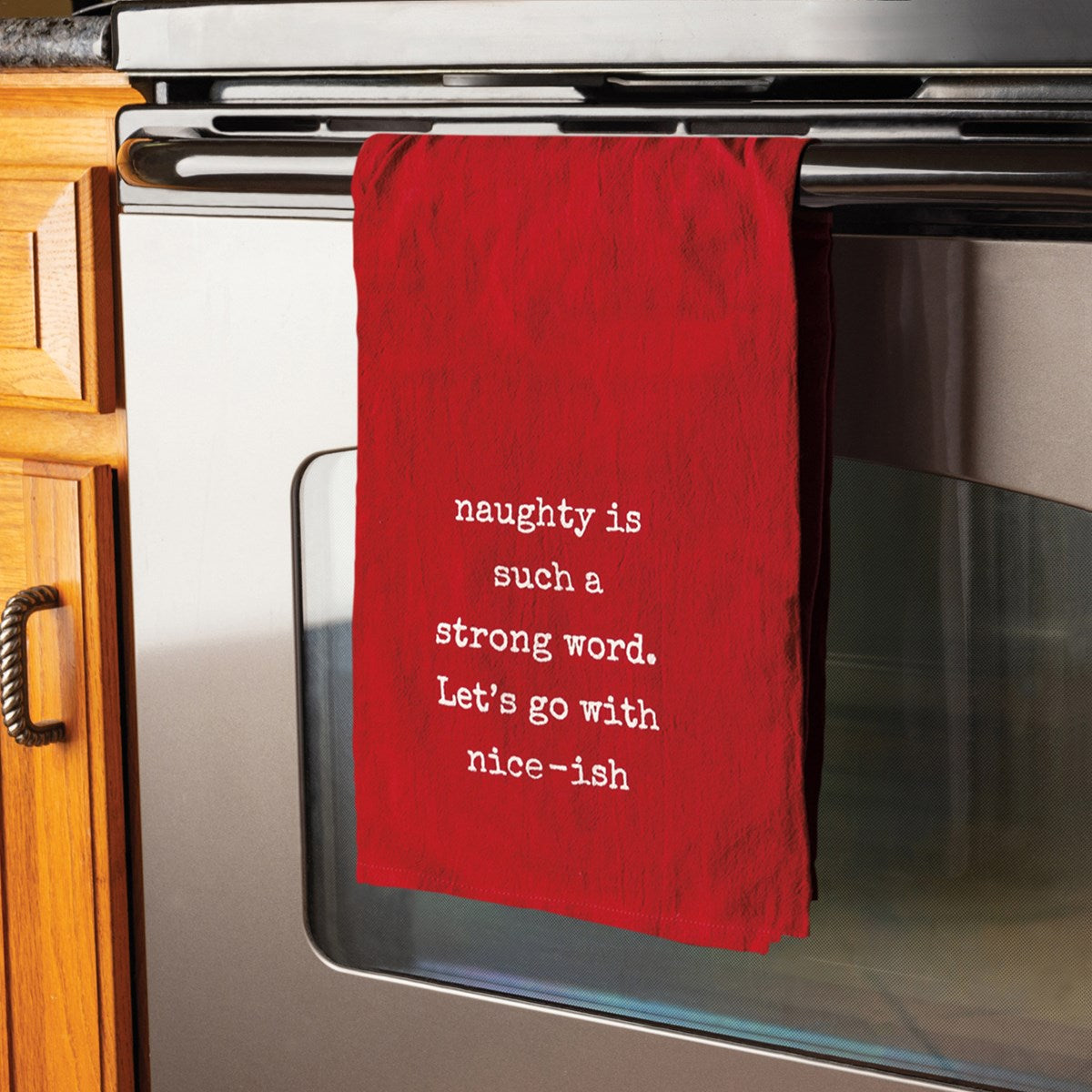 Let's Go With Niceish Christmas Kitchen Towel