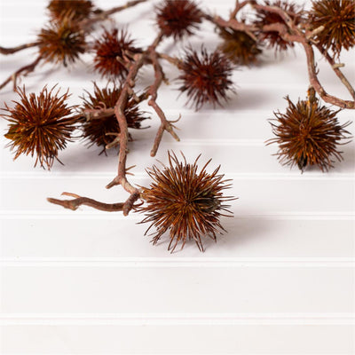 Brown Gum Pod 32" Faux Floral Spray