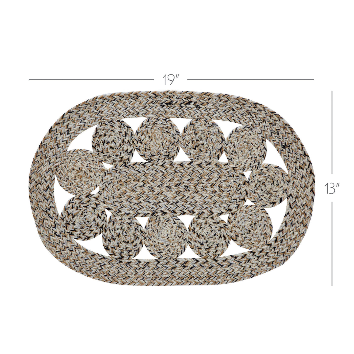 Celeste Blended Pebble Indoor/Outdoor 19" Placemat