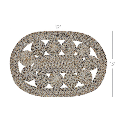 Celeste Blended Pebble Indoor/Outdoor 19" Placemat